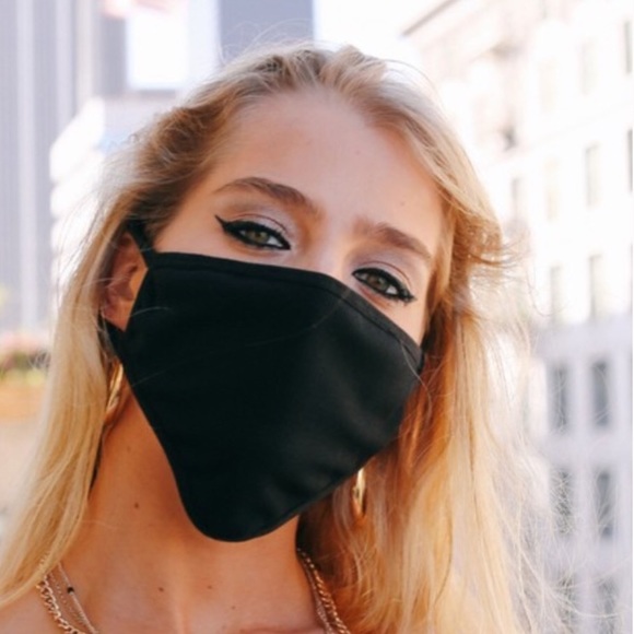 lovenushuz Accessories - SET OF 5 Unisex Black Cotton Fashion Face Masks